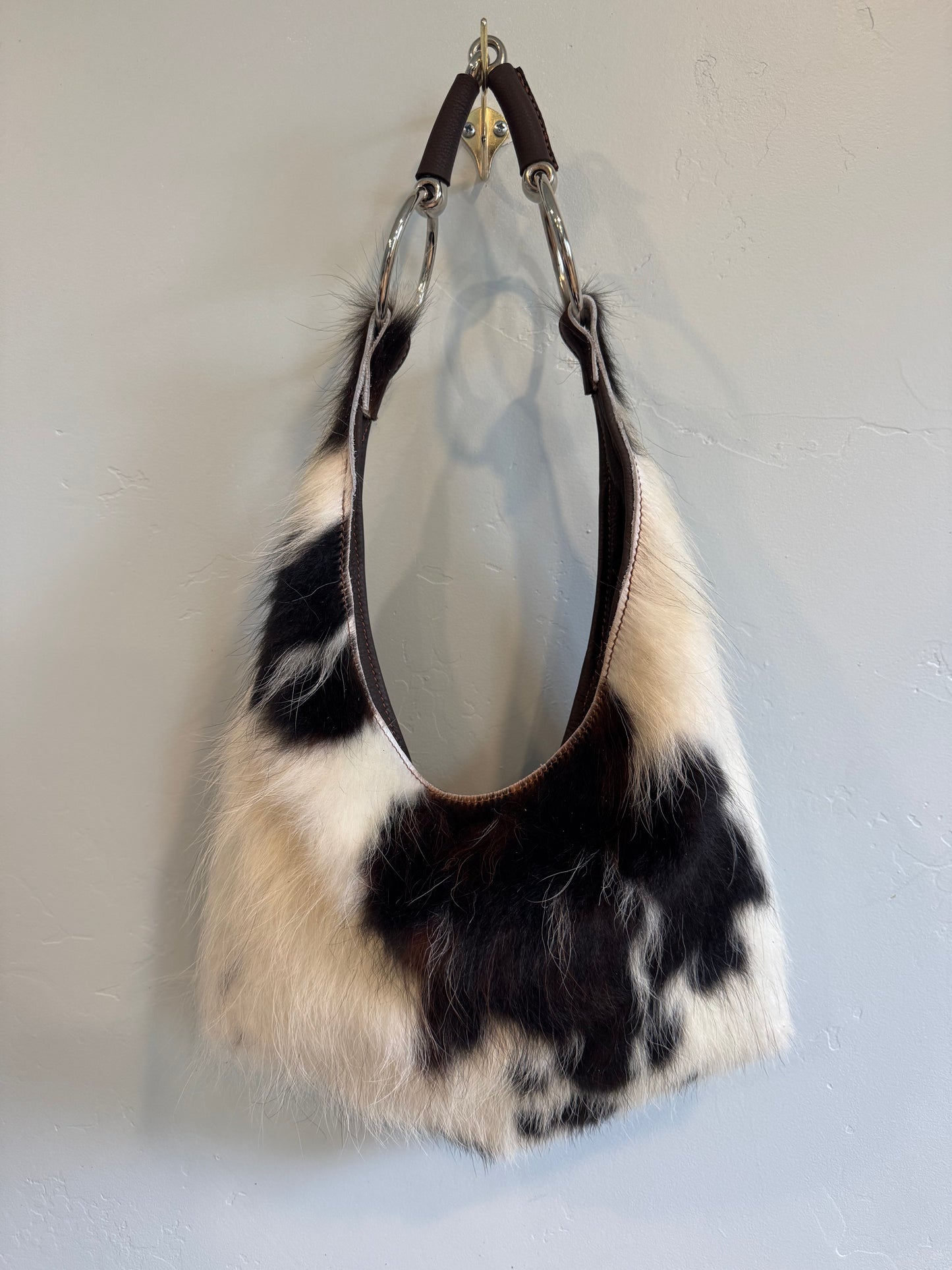 Cowhide Hobo Bit Bag