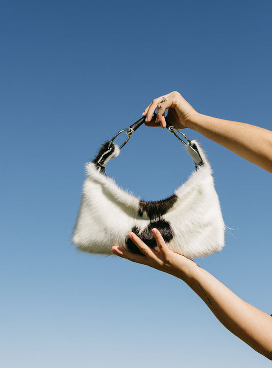Cowhide Pony Bit Bag