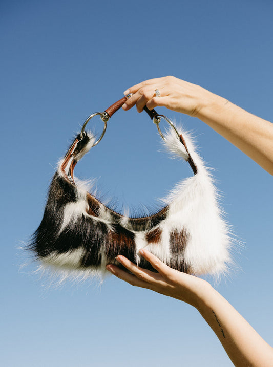 Cowhide Pony Bit Bag