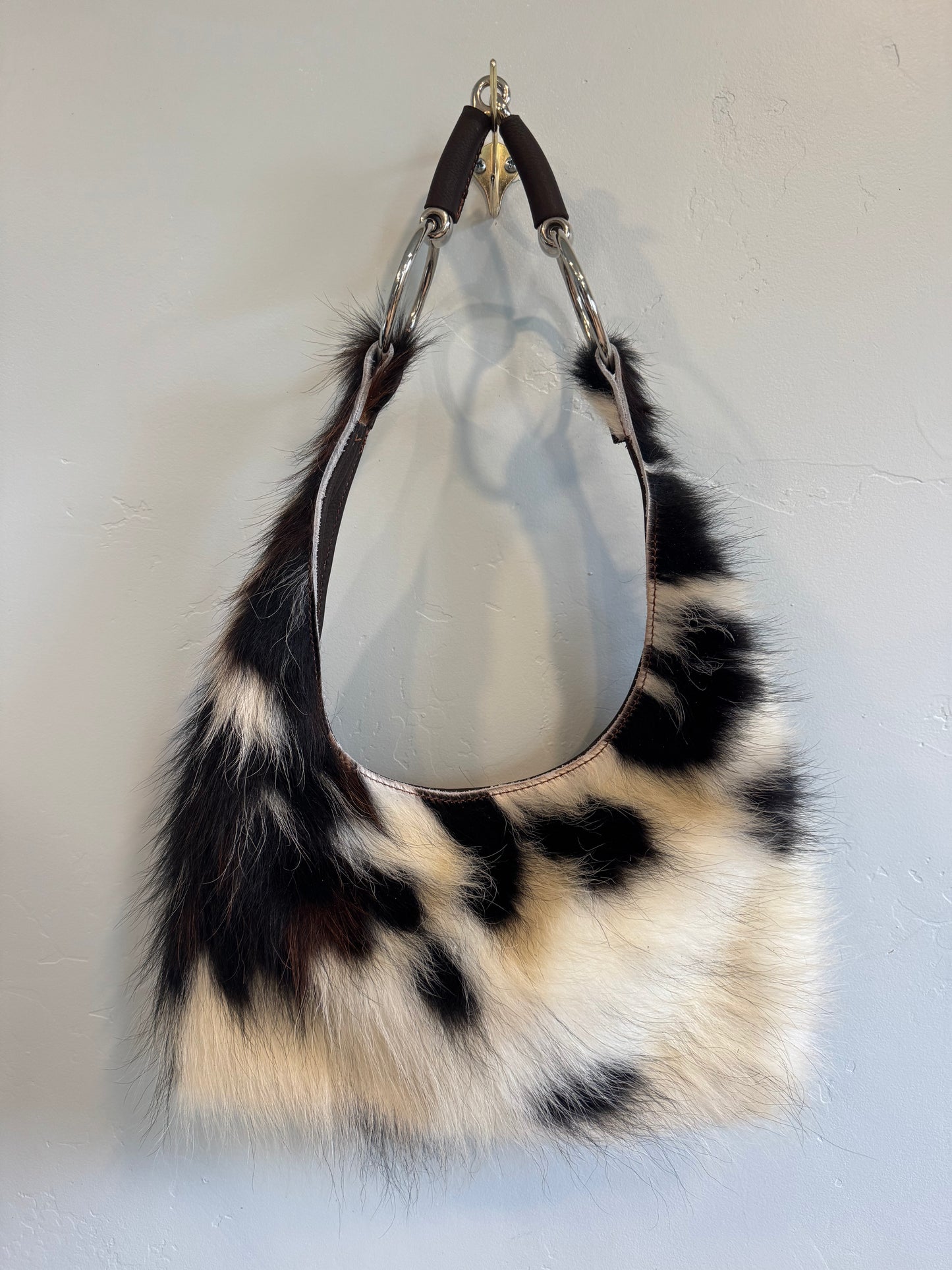 Cowhide Hobo Bit Bag