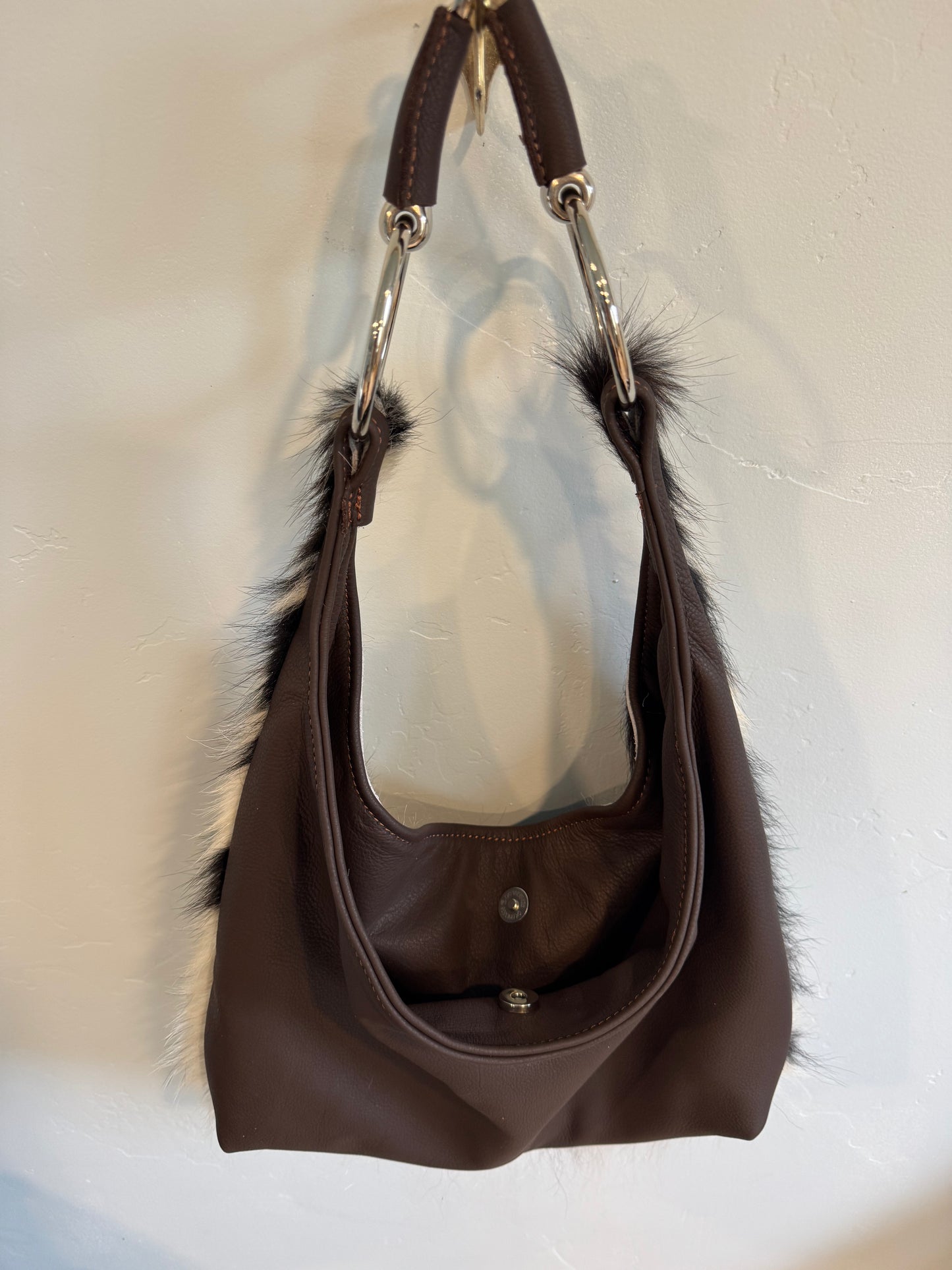 Cowhide Hobo Bit Bag