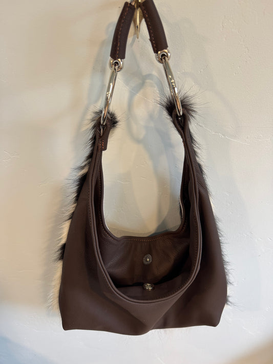 Cowhide Hobo Bit Bag