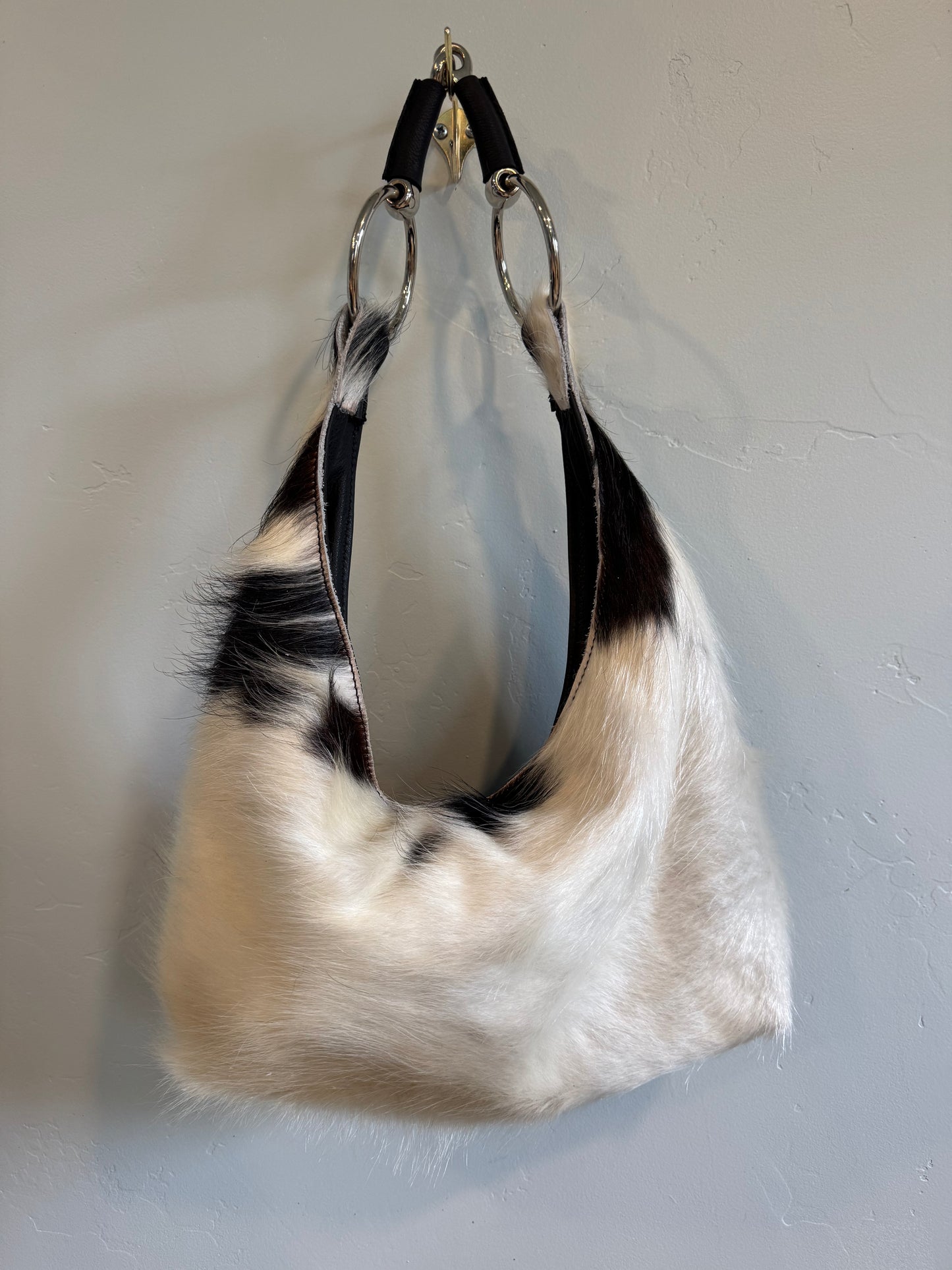 Cowhide Hobo Bit Bag