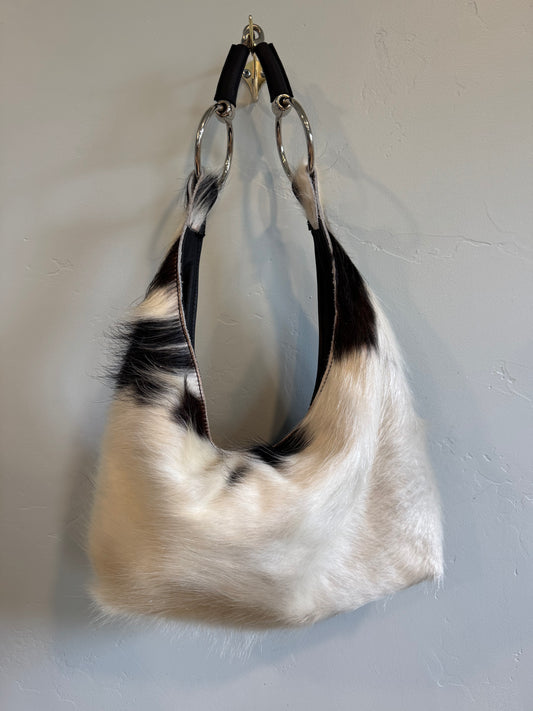 Cowhide Hobo Bit Bag