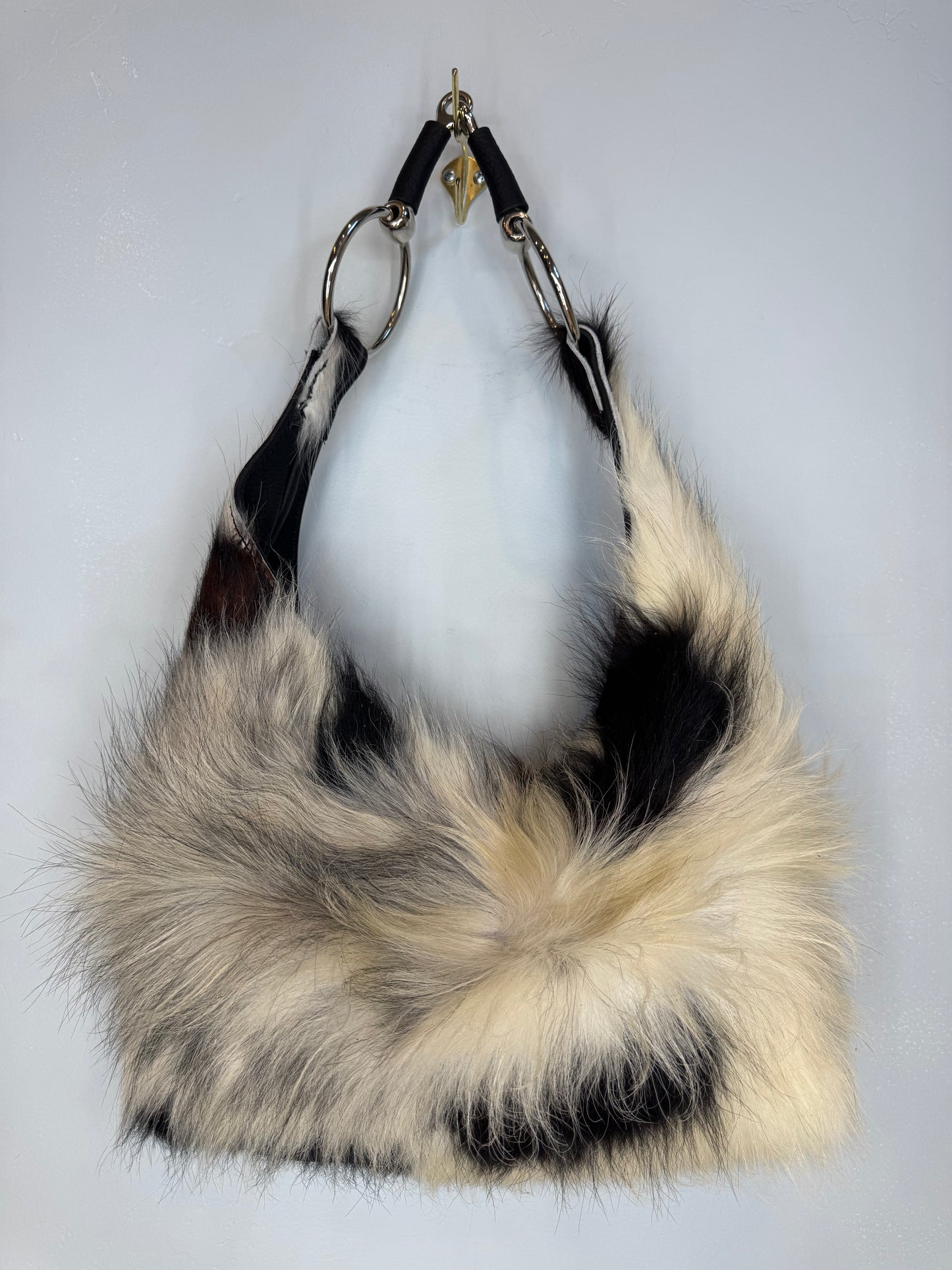 Cowhide Hobo Bit Bag