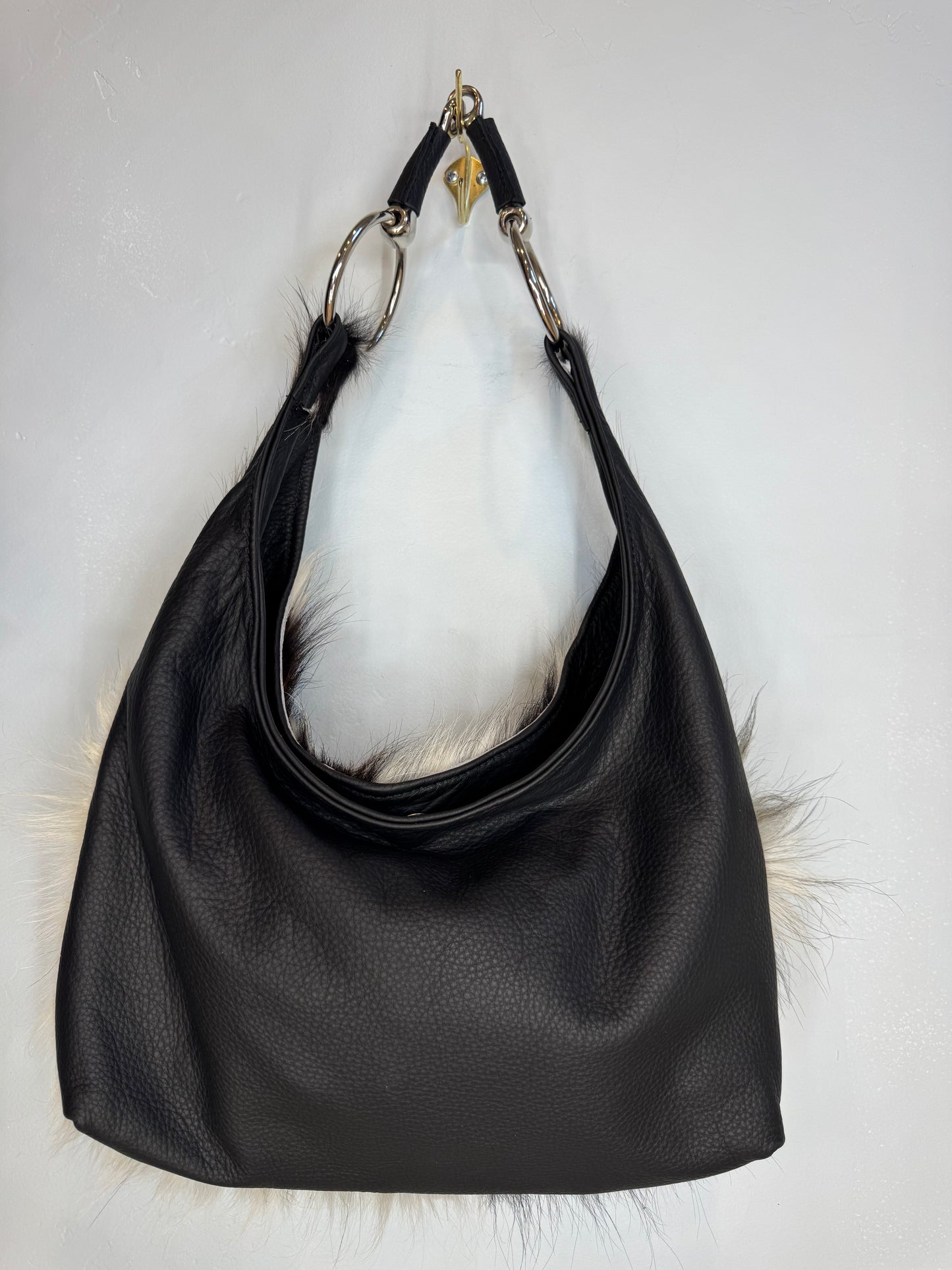 Cowhide Hobo Bit Bag