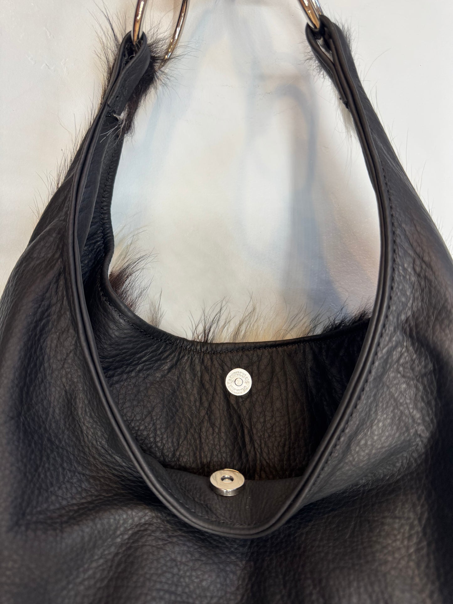 Cowhide Hobo Bit Bag