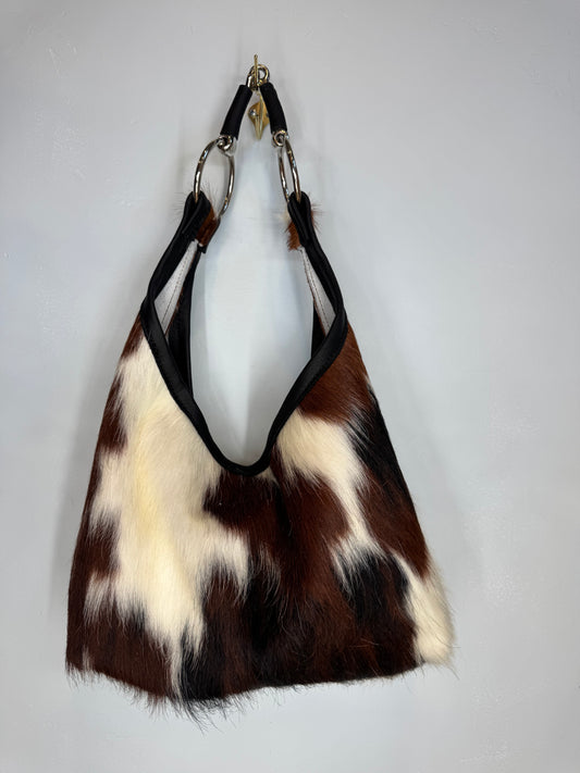 Cowhide Tote Bit Bag