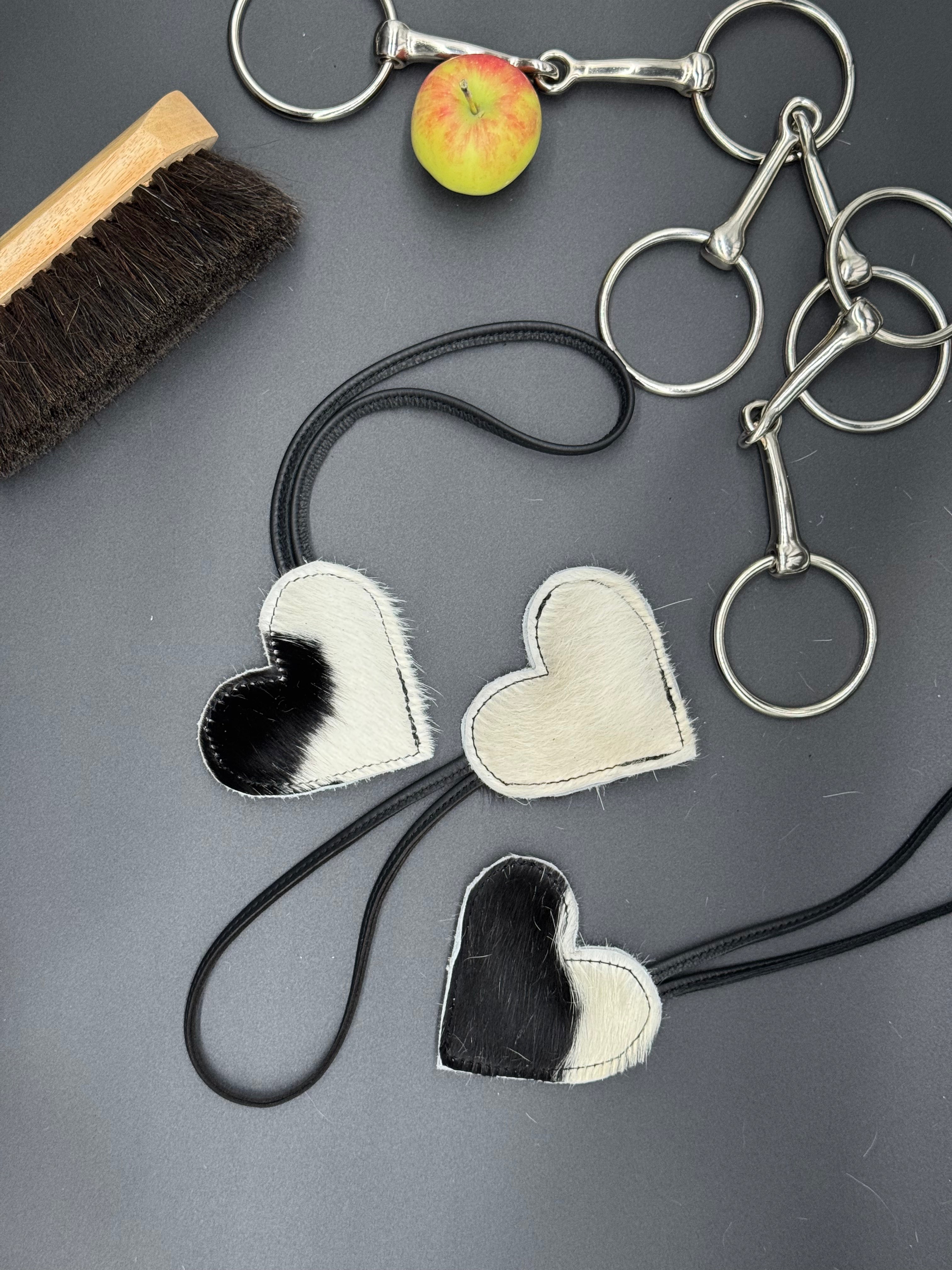 Black Heart Bag Charm