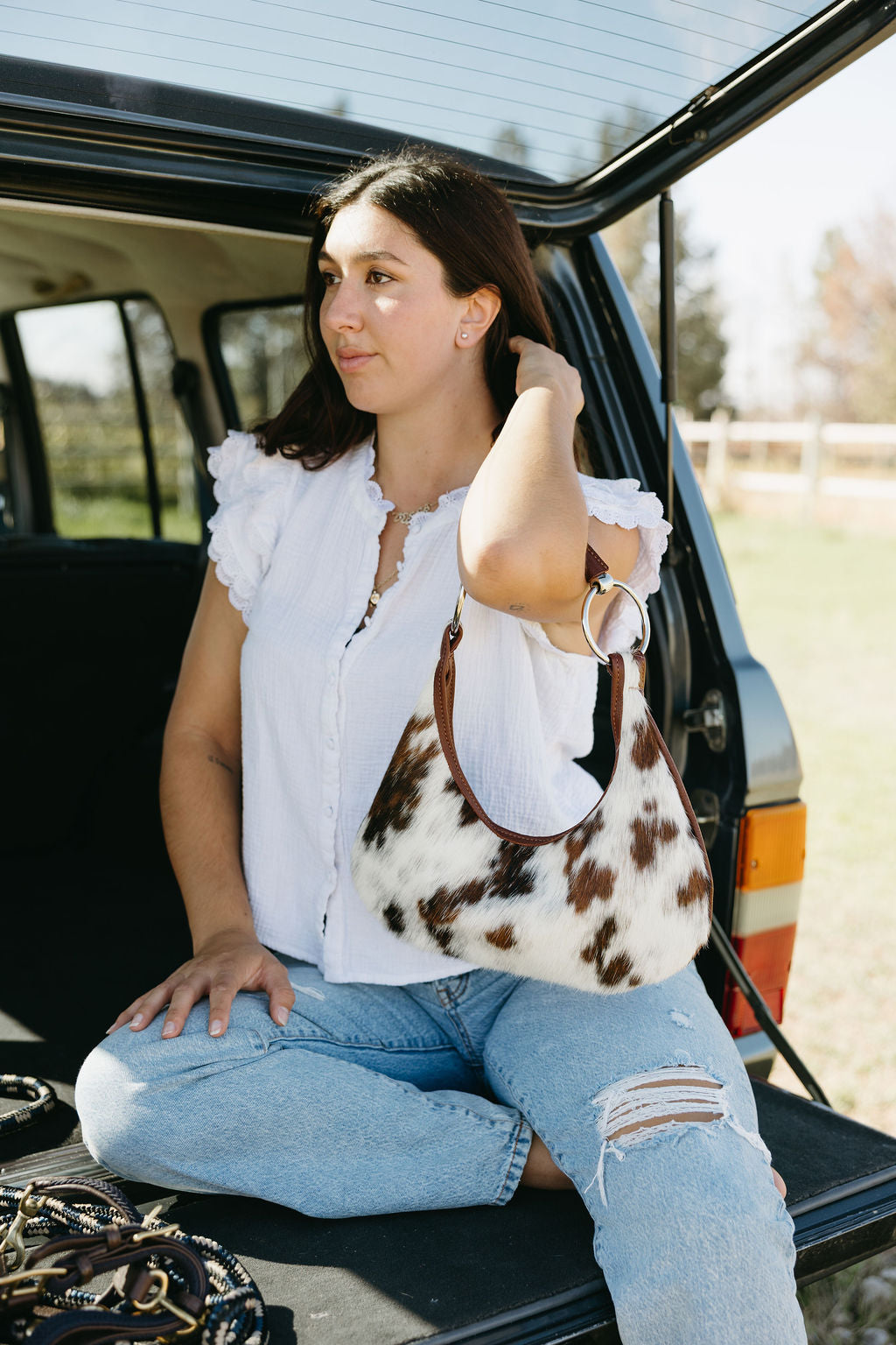 Cowhide Bit Bag