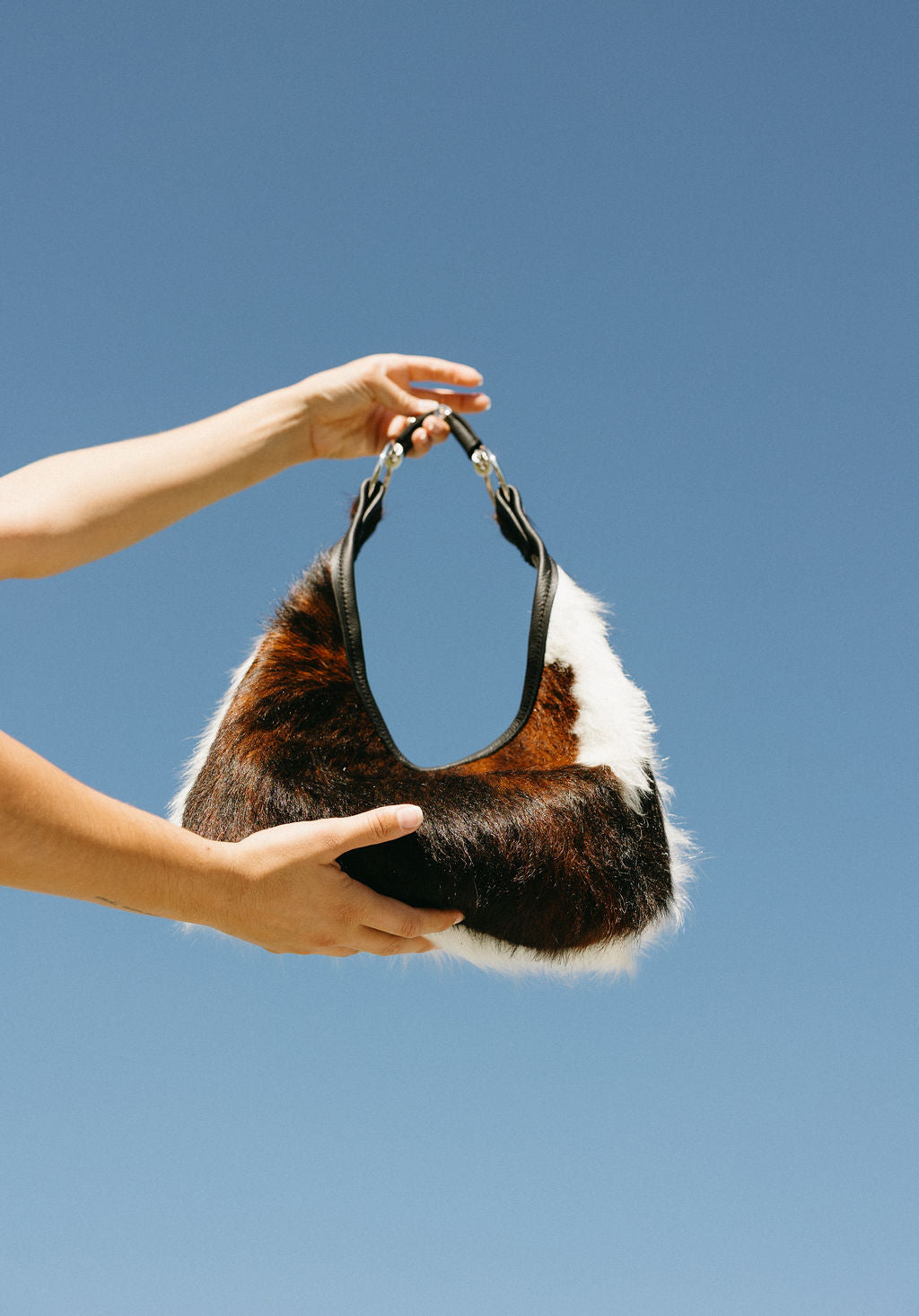 Cowhide Hobo Bit Bag